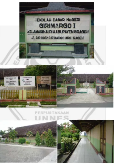 Gambar 01 Gedung dan Halaman Sekolah SD Negeri Girimargo 1 
