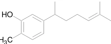 Gambar 2  Struktur xantorizol (Hwang 2000) 
