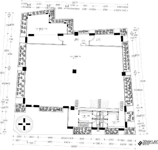 Gambar 5.  Rencana r.sholat, kamar takmir, gudang, Toilet, dan Tempat wudhu 
