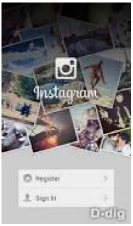 Gambar 4.1 : Tampilan Depan Halaman Instagram 