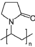 Gambar 2.6 Struktur Polyvinyl Pyrrolidone (Kadajji,  et al., 2011) 