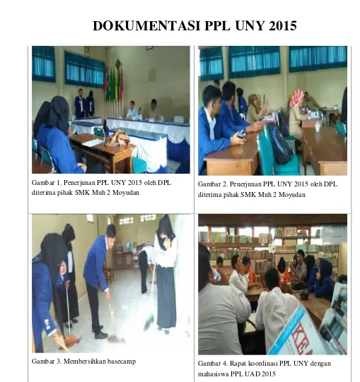 Gambar 1. Penerjunan PPL UNY 2015 oleh DPL