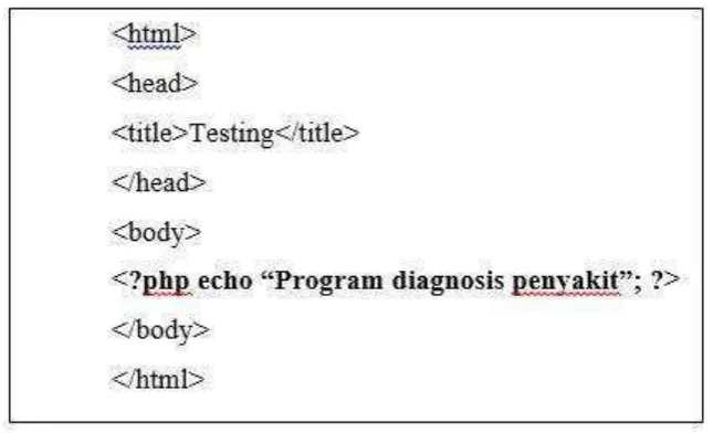 Gambar 2. 11 Contoh penulisan embedded script 