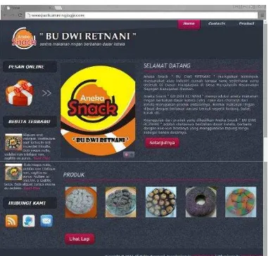 Gambar 7 Website “Bu Dwi Retnani”