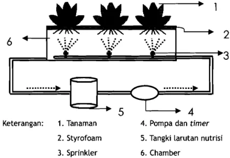 Gambar 4.  Skerna sistem aeroponik 