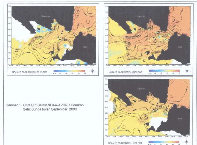 Gambar 5. Citra SPLSatelit NOAA-AVHRR Perairan 