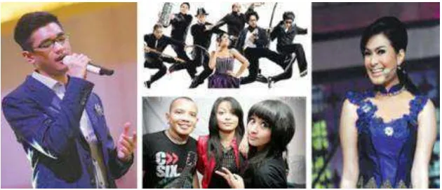 Gambar 1. Penyanyi dan grup pop Indonesia 