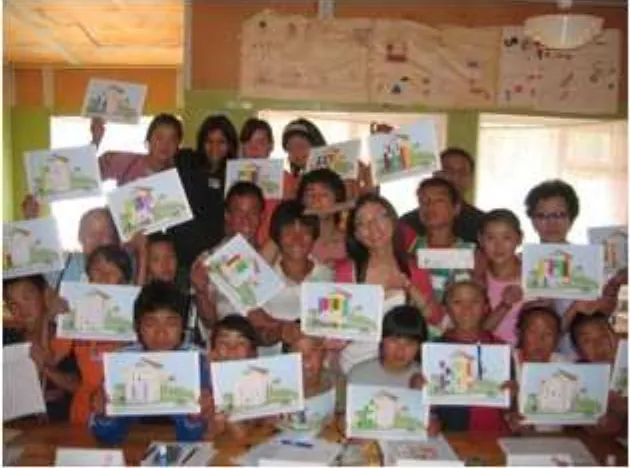 Figure 2: Learning about healthy eating. Pilot Workshop, Mongolia 