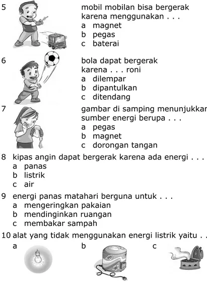 gambar di samping menunjukkan sumber energi berupa . . .