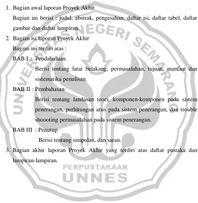 gambar dan daftar lampiran. 