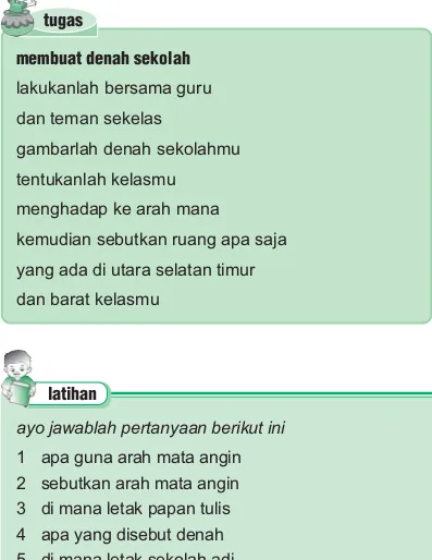 gambarlah denah sekolahmu