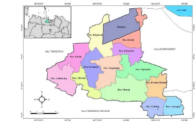 Gambar 2. Letak Geografis Kota Tangerang 