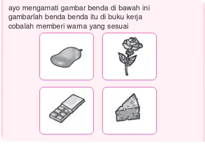 gambarlah benda benda itu di buku kerja