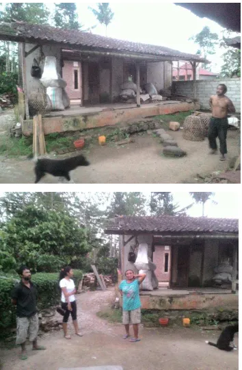 Gambar 3 dan 4. Foto keadaan sebenernya rumah dari Bapak I Wayan Sadra 