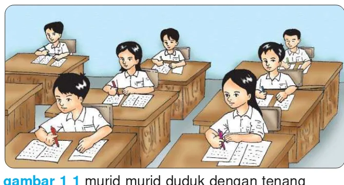 gambar 1 1 murid murid duduk dengan tenang