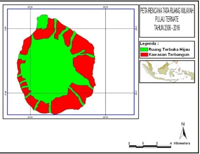Gambar 20. Peta RTRW Pulau Tarakan tahun 2006-2016 