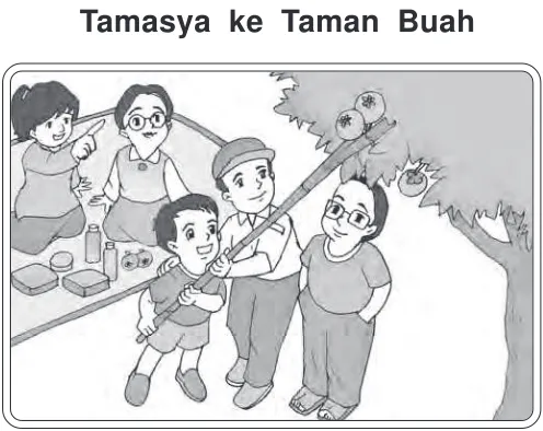 Gambar 1.2 Memetik buah manggis