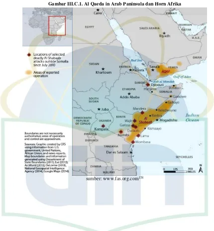 Gambar III.C.1. Al Qaeda in Arab Paninsula dan Horn Afrika 