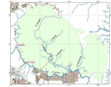 Gambar 7  Deskripsi hidrologi daerah Merang (Sumber: MRPP 2009) 