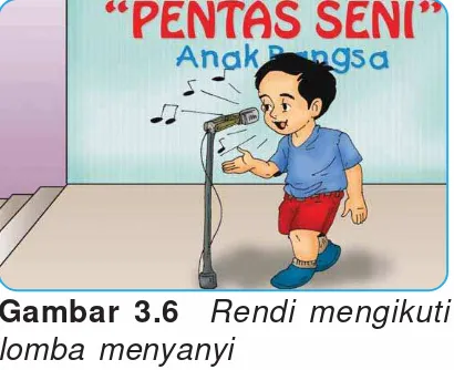 Gambar 3.6  Rendi mengikuti