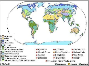 Gambar Peta Persebaran Tumbuhan Dunia 
