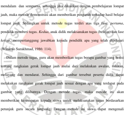 gambar yang dilihatnya. Dengan metode tugas, maka metode ini akan 