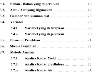 Gambar dan susunan alat  .........................................  20 