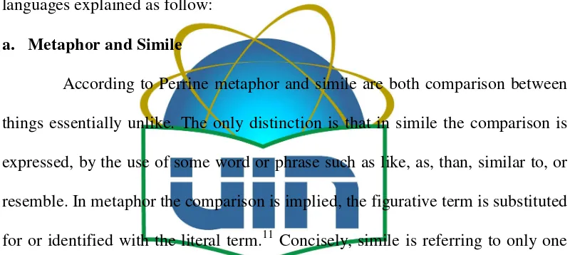 figure of speech introduces an ambiguity between literal and figurative 