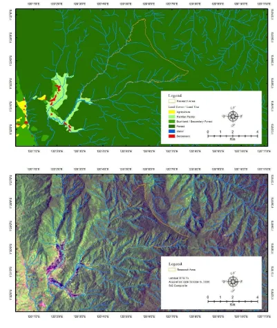 Figure 4.1 Land Use Land Cover and Landsat Imagery 