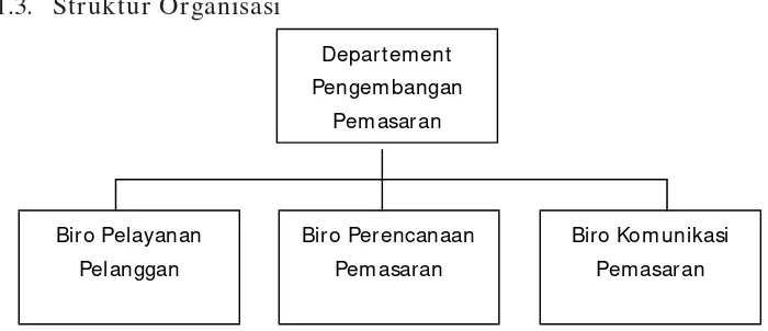 Gambar 4.2 Struktur Organisasi Departement Pengembangan Pemasaran 