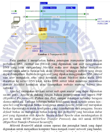 Gambar 1 Transparent DNS 