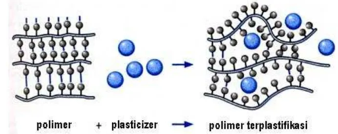 Gambar 6.  Mekanisme plastfikasi tingkat molekuler (Trotignon et al., 1996) 