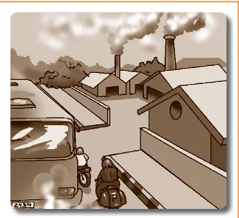 Gambar 4.2 Pencemaran udara  oleh asap 