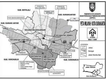 Gambar 2.2 Peta Kota Surakarta