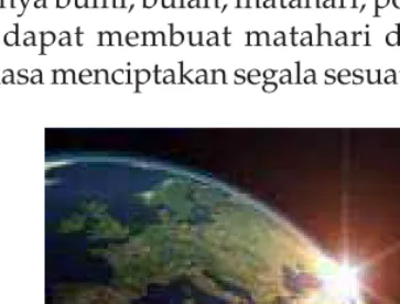 Gambar 2.1 Bumi dan matahari