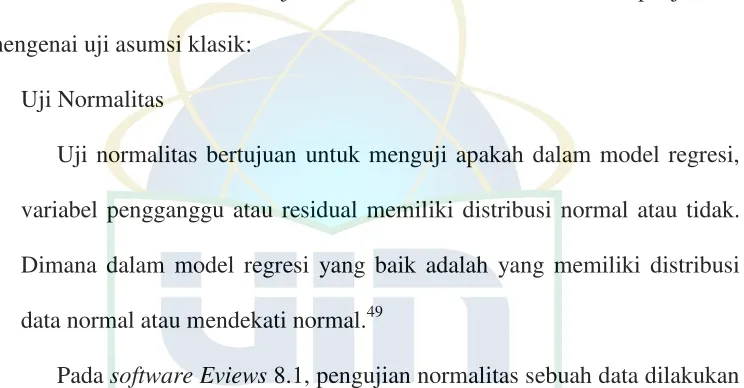 tabel, maka Ho diterima dan Ha ditolak, yang berarti data terdistribusi 