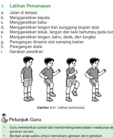 Gambar 4.11  Latihan pemanasan