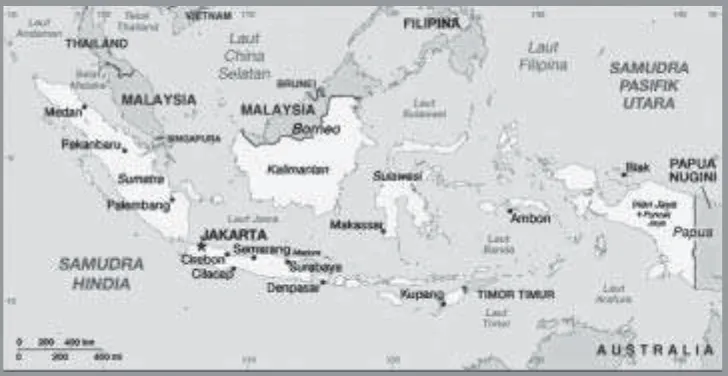 Gambar 1.1 Peta wilayah IndonesiaSumber: www.wikipedia.com