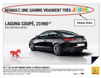 Gambar 1: iklan mobil Renault tipe Laguna Coupé 