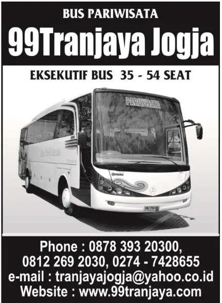 Gambar 7 :Iklan jasa persewaan bus pariwisata 