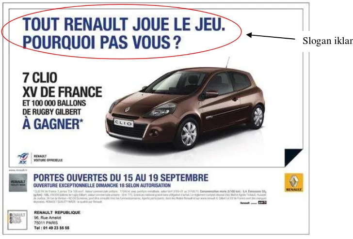 Gambar 9 : iklan mobil Renault Clio 