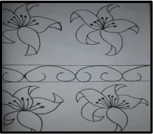 Gambar 59 : Sket Alternatif Bunga Lili 56 (Dokumentasi Ajeng Putri Indriaswari, 12 Januari 2015) 