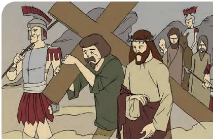 Gambar 4 Yesus disalibkan bersama dua penjahat