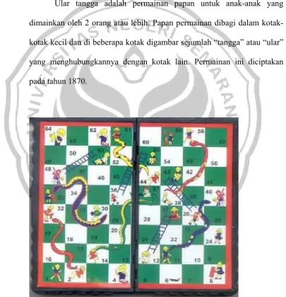 Gambar 1. Contoh papan permainan ular tangga 