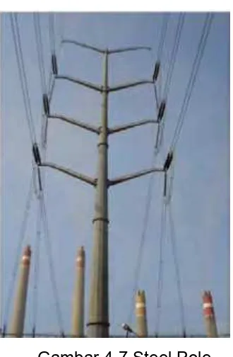 Gambar 4.7 Steel Pole 
