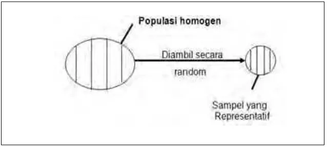 Gambar 9. Teknik Proportionate Stratified Random Sampling 