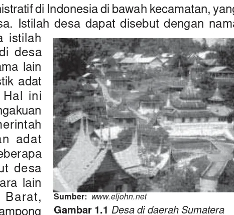 Gambar 1.1 Desa di daerah Sumatera