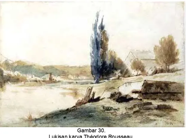 Gambar 30. Lukisan karya Théodore Rousseau,  