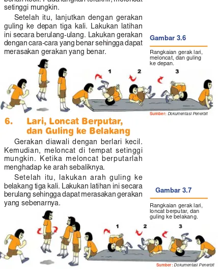 ini secara berulang-ulang. Lakukan gerakan Gambar 3.6dengan cara-cara yang benar sehingga dapat 