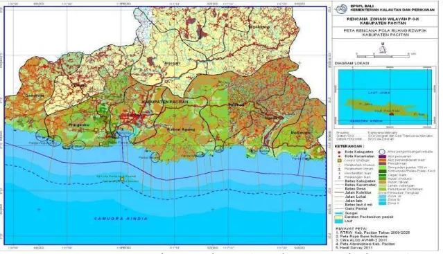 Gambar 5. Rencana Pola Ruang Wilayah Pesisir dan Pulau-Pulau Kecil Kabupaten Pacitan 